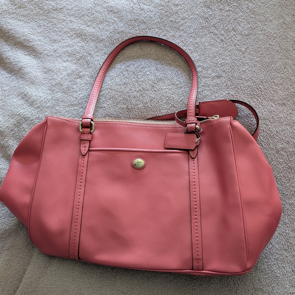 Coach Pink Leather Handbag